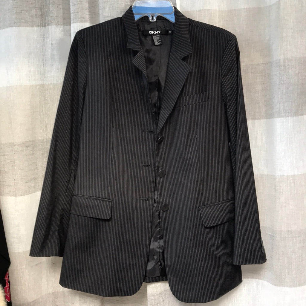 Dkny Cotton Blazer Jacket Sz 10
